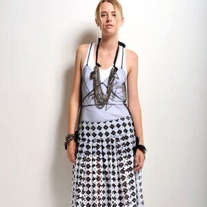 Vera Wang Lavender Label Eyelet Pencil Skirt Size 4